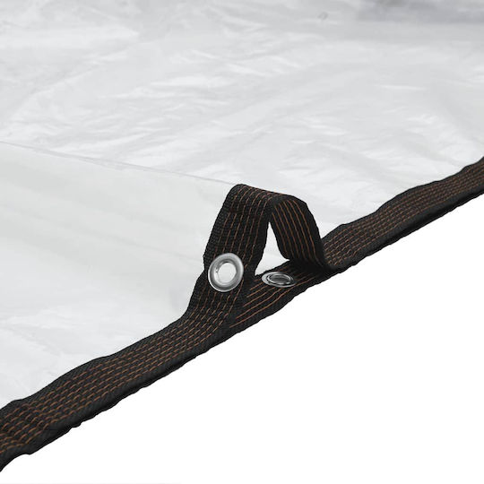 vidaXL Waterproof Tarpaulin 140gr/m² 8x5m. Light Type Transparent