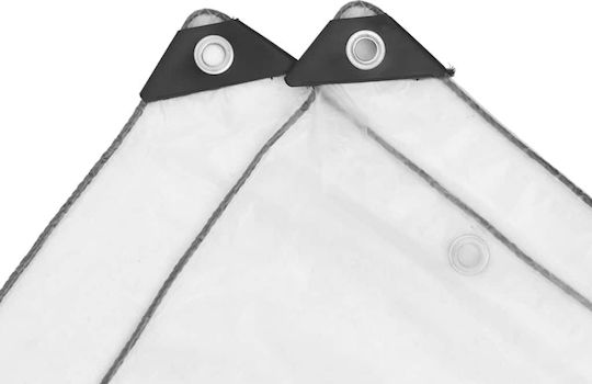 vidaXL Waterproof Tarpaulin 140gr/m² 12x6m. Light Type Transparent