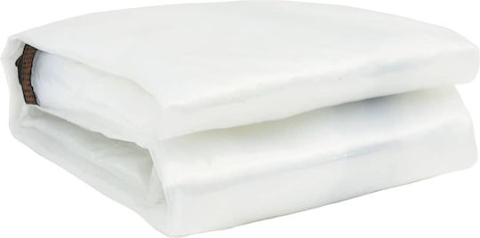 vidaXL Αδιάβροχος Μουσαμάς 140gr/m² 12x8μ. Ελαφρού Τύπου Διάφανος