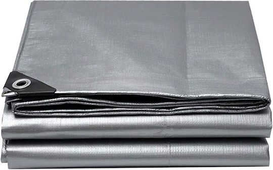 Grasher Waterproof Tarpaulin 190gr/m² 10x6m. Heavy Duty Gray