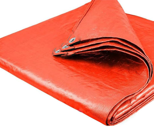 04.963 Waterproof Tarpaulin 220gr/m² 8x5m. Heavy Duty Orange