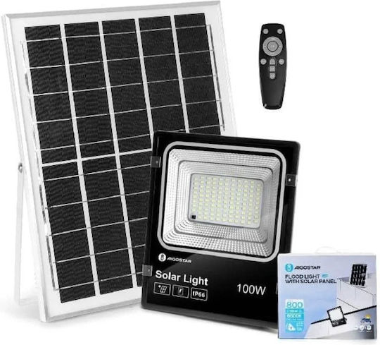 Aigostar Στεγανός Ηλιακός Προβολέας LED 100W Ψυχρό Λευκό 6500K IP65