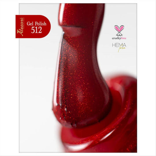Alezori Semi-Permanent Nail Polish Red Carpet 11 15ml 1pcs
