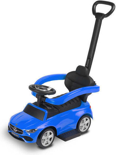 Caretero Mercedes C-Class Количка Езда На С Ръкохватка За Родител За 36+ Месеца Синя