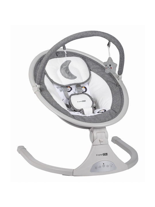FreeOn Elektrisch Baby Relax Schaukel Elite Swing mit Musik Gray für Kind bis 9kg