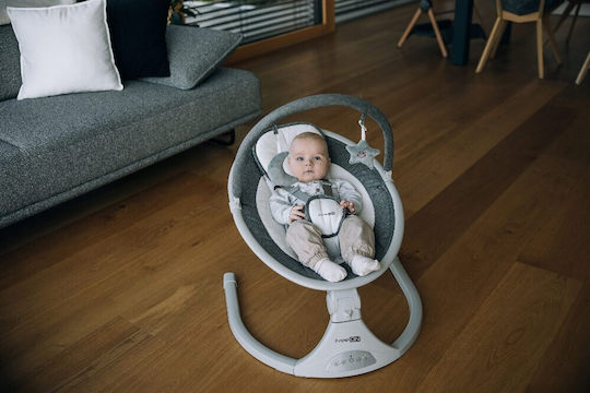 FreeOn Elektrisch Baby Relax Schaukel Elite Swing mit Musik Gray für Kind bis 9kg
