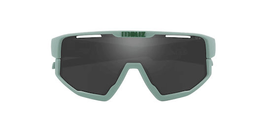Bliz Cycling Glasses Fusion with Green Frame & Dark / Mirror Lenses