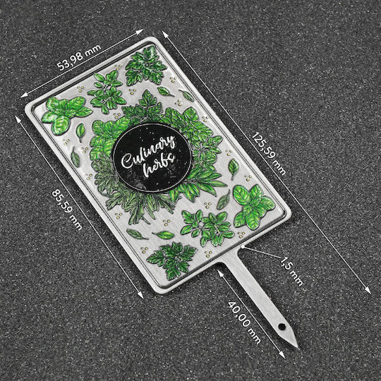 Kadax Herb Plant Spice Label Tag Sign