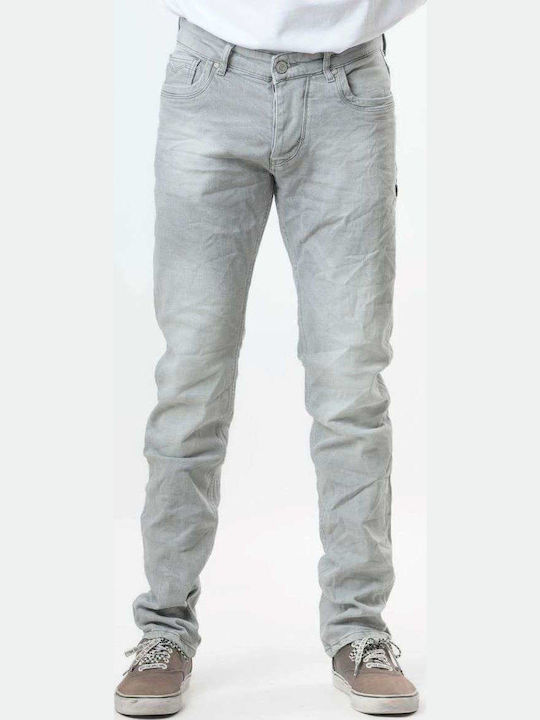Jean Ανδρικό Παντελόνι Τζιν με Slim Εφαρμογή Grey