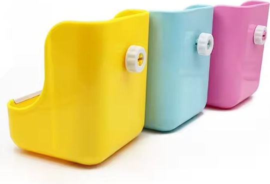 Hranitor pentru Iepuri 2 în 1 Fân și Hrană Uscată W15xD15xH18cm Roz