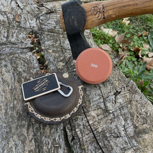 Grandwolf Axe Sharpening Stone 180/320 Leather Case