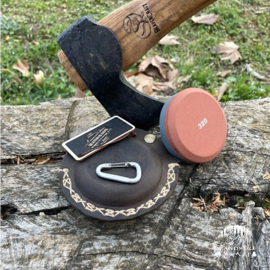 Grandwolf Axe Sharpening Stone 180/320 Leather Case