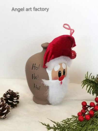 Pușculiță decorativă ceramică 3D Moș Crăciun