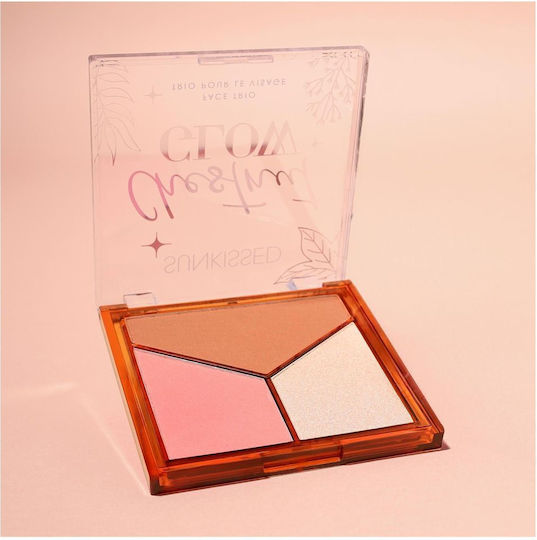 Sunkissed Παλέτα με Σκιές Ματιών σε Στερεή Μορφή Chestnut Glow 17.5gr