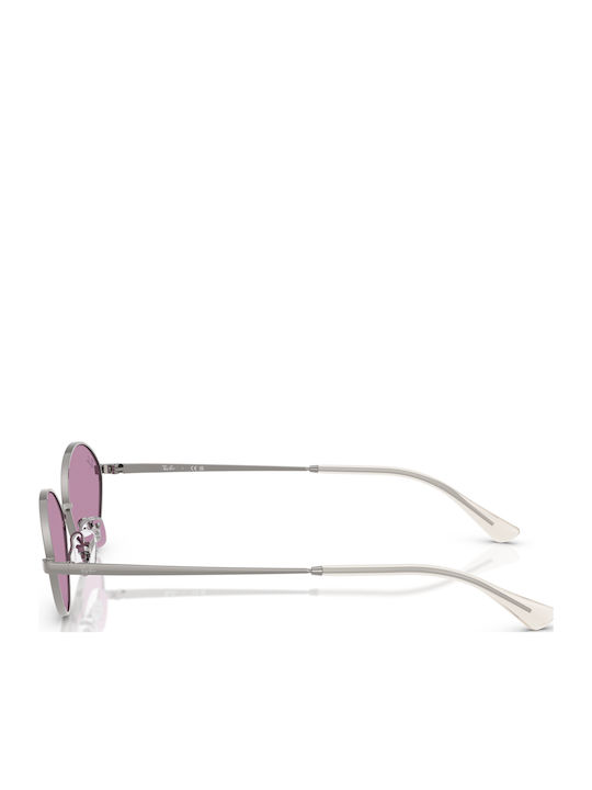 Ray Ban Feminini Ochelari de soare cu Argintiu Cadru și Violet Lentilă RB3757 004/69