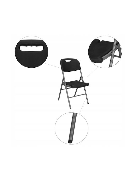 Scaun de catering Plastic Negru 39x41x90cm