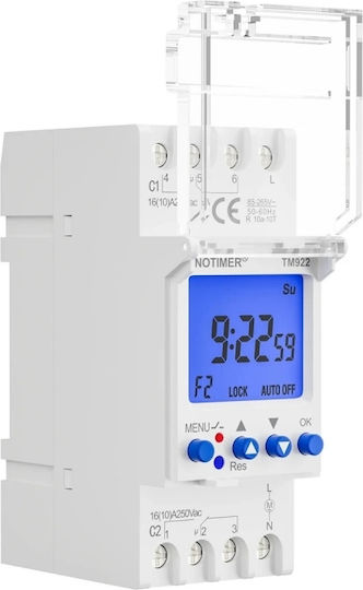 Temporizator digital releu Sinotimer Comutator programabil 250V 16A TM922