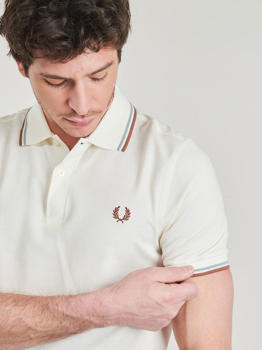 Herrenblusen Polo Kurzarm T-Shirts Beige