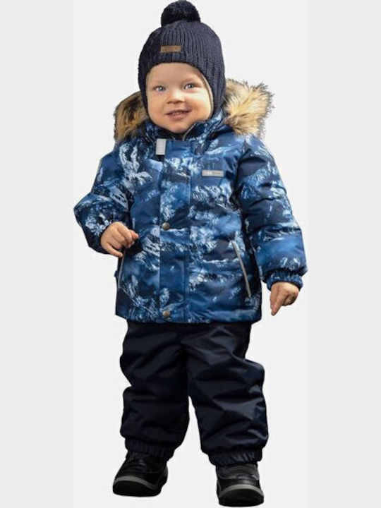 Lenne 22314-2009 Kids Trousers and Jacket Set for Ski & Snowboard Blue