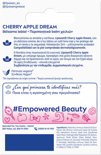Liposan Disney Princess Lip Balm Για Παιδιά Candy Apple Dream 4.8gr