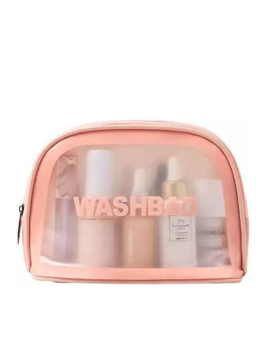 Cosmetic Travel Bag Tecos Dimensions 20x8.5x14.5 Cm Waterproof Pink