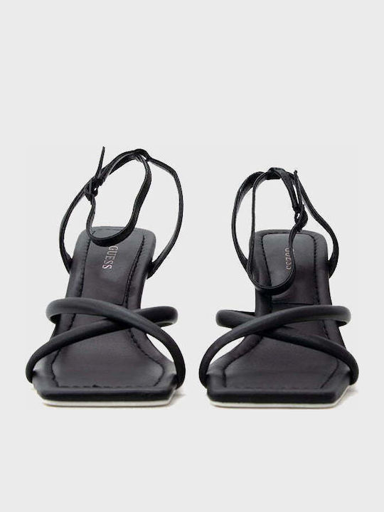 Dezza Leder Sandalen Schwarz