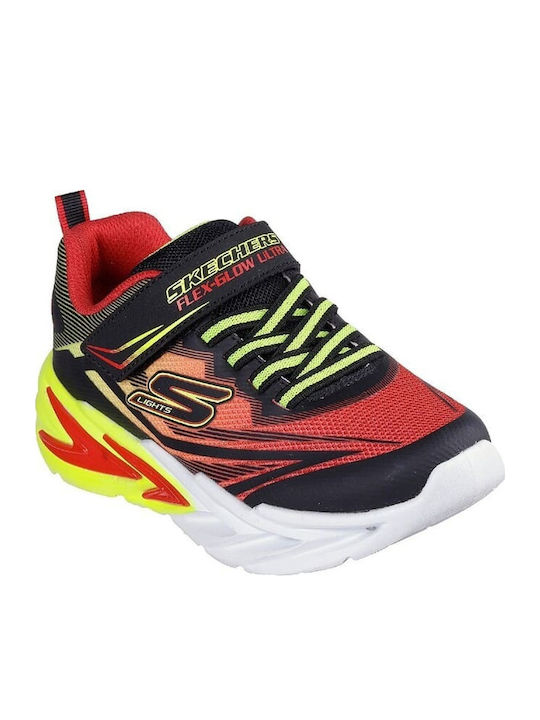 Lighted Gore Kids Sneakers with Scratch & Lights Black