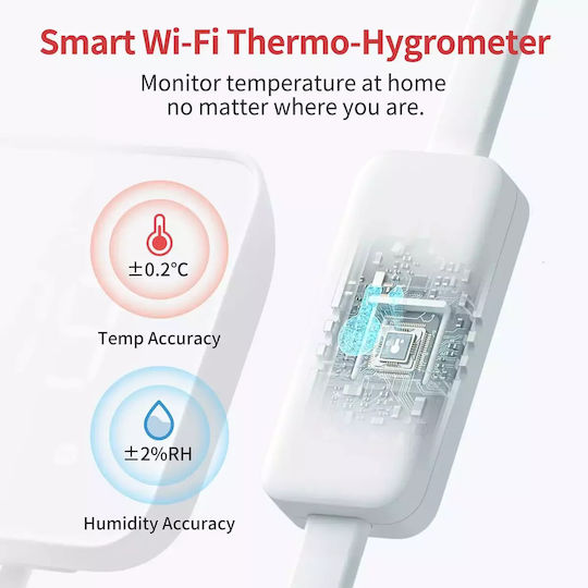 Switchbot Hub 2 Умен хъб Wi-Fi / Bluetooth / IR Съвместим с Google Home, Apple HomeKit, Alexa, IFTTT & Matter