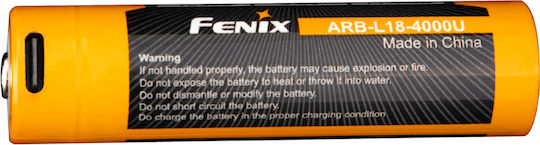 Μπαταρία Fenix Arb-l18-4000u Επαναφορτιζόμενη Usb 4000mah