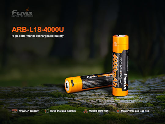 Μπαταρία Fenix Arb-l18-4000u Επαναφορτιζόμενη Usb 4000mah