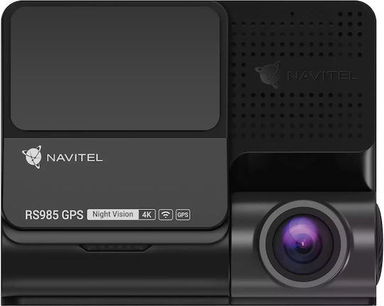 Navitel RS985 Car Digital Video Recorder Set with 4K Video Resolution and 3 Inch Screen Wi-Fi GPS and Rear Camera