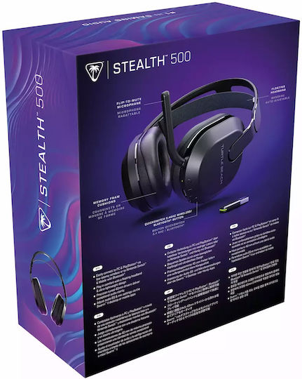 Turtle Beach Stealth 500 Fără fir Over Ear Gaming Headset cu conexiune USB Negru