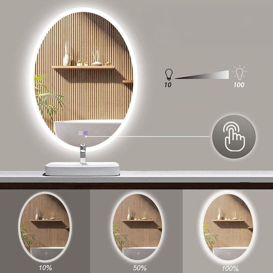 Tutumi Καθρέπτης με LED Φωτισμό Διαμέτρου 60cm
