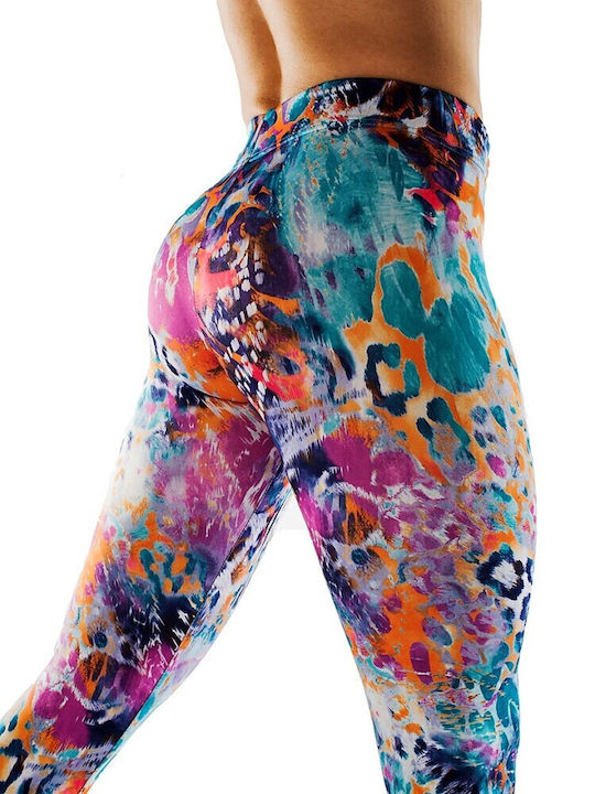Training Γυναικείο Μακρύ Κολάν Ψηλόμεσο Multicolor