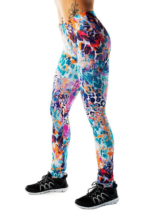 Training Γυναικείο Μακρύ Κολάν Ψηλόμεσο Multicolor