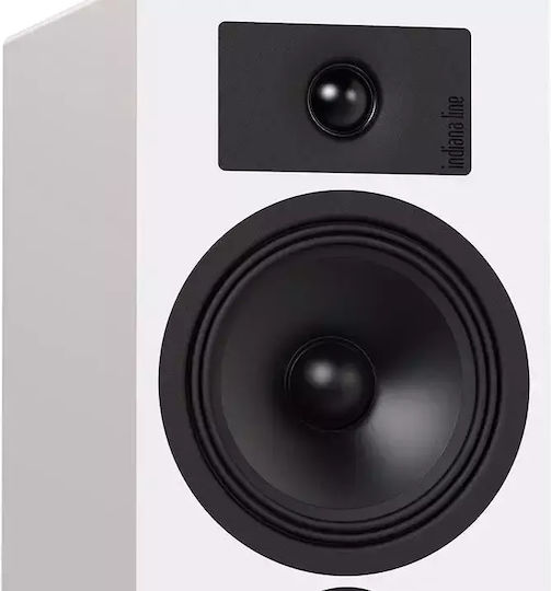 Indiana Line TESI 3 Pair of Hi-Fi Speakers Bookself 120W 2 No of Drivers W18xD27.5xH34cm. White