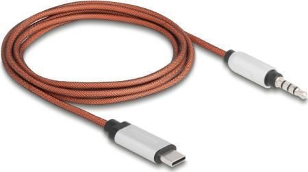 DeLock USB 2.0 Cable USB-C male - 3.5mm Red 1.2m (81288)