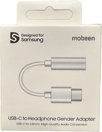 Samsung Samsung USB-C männlich zu 3.5mm weiblich Weiß 1 Stück GP-TGU023AEAWW