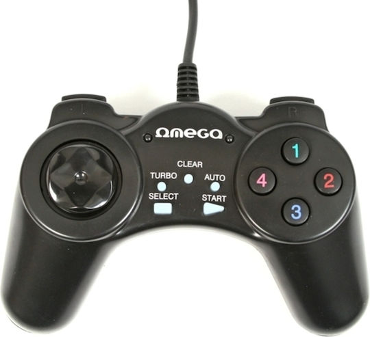 Omega Tornado PC Wired Gamepad for PC Black