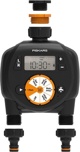 Fiskars Προγραμματιστής Ποτίσματος Μπαταρίας 2 Εξόδων