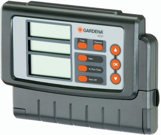Gardena SprinklerSystem 4030 Προγραμματιστής Ποτίσματος Πίνακα Ρεύματος 4 Στάσεων
