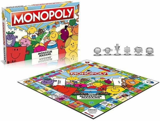 Επιτραπέζιο Παιχνίδι Monopoly Monsieur Madame για 2-6 Παίκτες 8+ Ετών (FR) Winning Moves