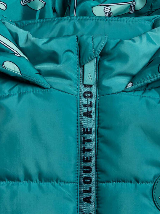 Kids' Casual Jacket Sleeveless with Hood Green