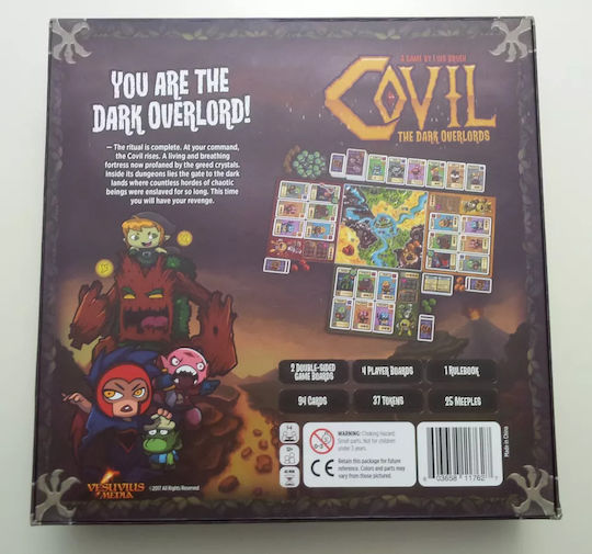 Game Expansion Covil: The Dark Overlords - Chaotic Evil for 1-4 Players 12+ Years Old (EN) Vesuvius Media