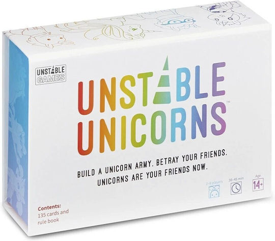 Board Game Unstable Unicorns (FR) for 2-6 Players 6+ Years Old (FR) Asmodee