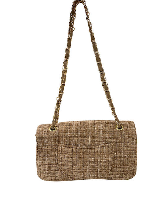 Damen Flap Tasche Beige