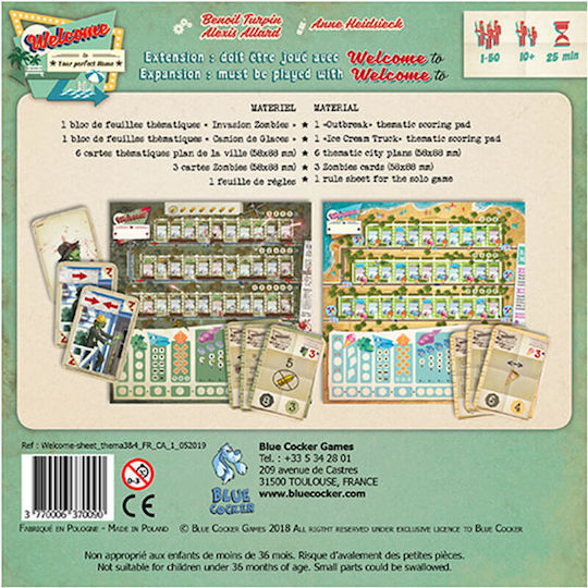 Spiel Erweiterung Welcome To Ice Cream Truck & Outbreak Thematic Neighborhoods 10+ Jahre (EN) Jumping Turtle Games