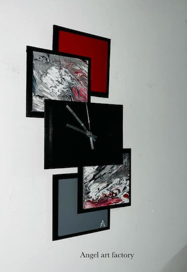 Wanduhr Kunst Moderne Wellen