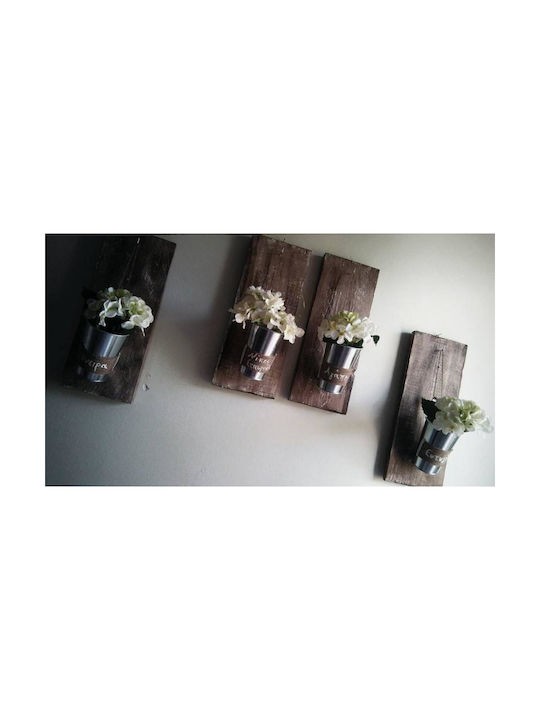Wooden Wall-Mounted Decorative Planter