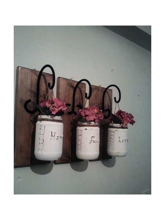 Decorative Wooden Wall-Mounted Vase